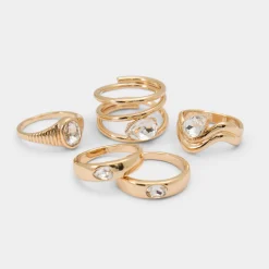 Rings^ALDO Abyweth Gold/Clear Multi