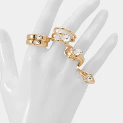 Rings^ALDO Abyweth Gold/Clear Multi