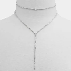Accessories|Necklaces^ALDO Alata Silver/Clear Multi