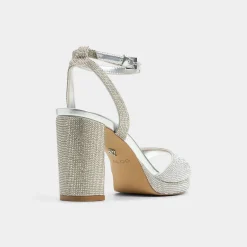 Platform Heels^ALDO Alluring Silver