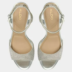 Platform Heels^ALDO Alluring Silver