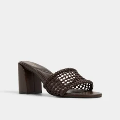 Mules|Block Heels^ALDO Beachdate Dark Brown