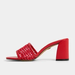 Mules|Block Heels^ALDO Beachdate Bright Red
