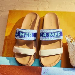 Flat Sandals^ALDO Beachvacay White/Blue