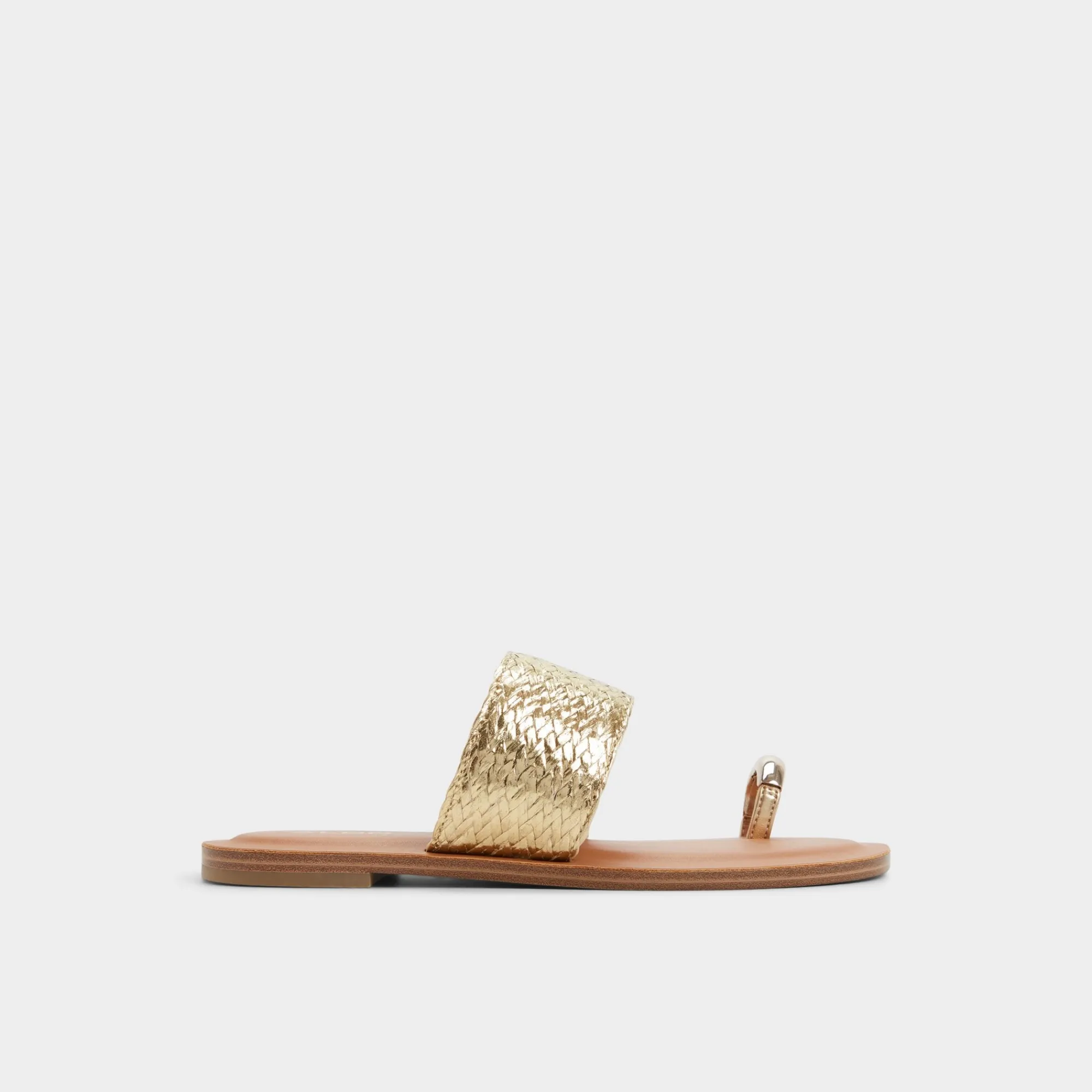 Flat Sandals^ALDO Beachwalk Gold