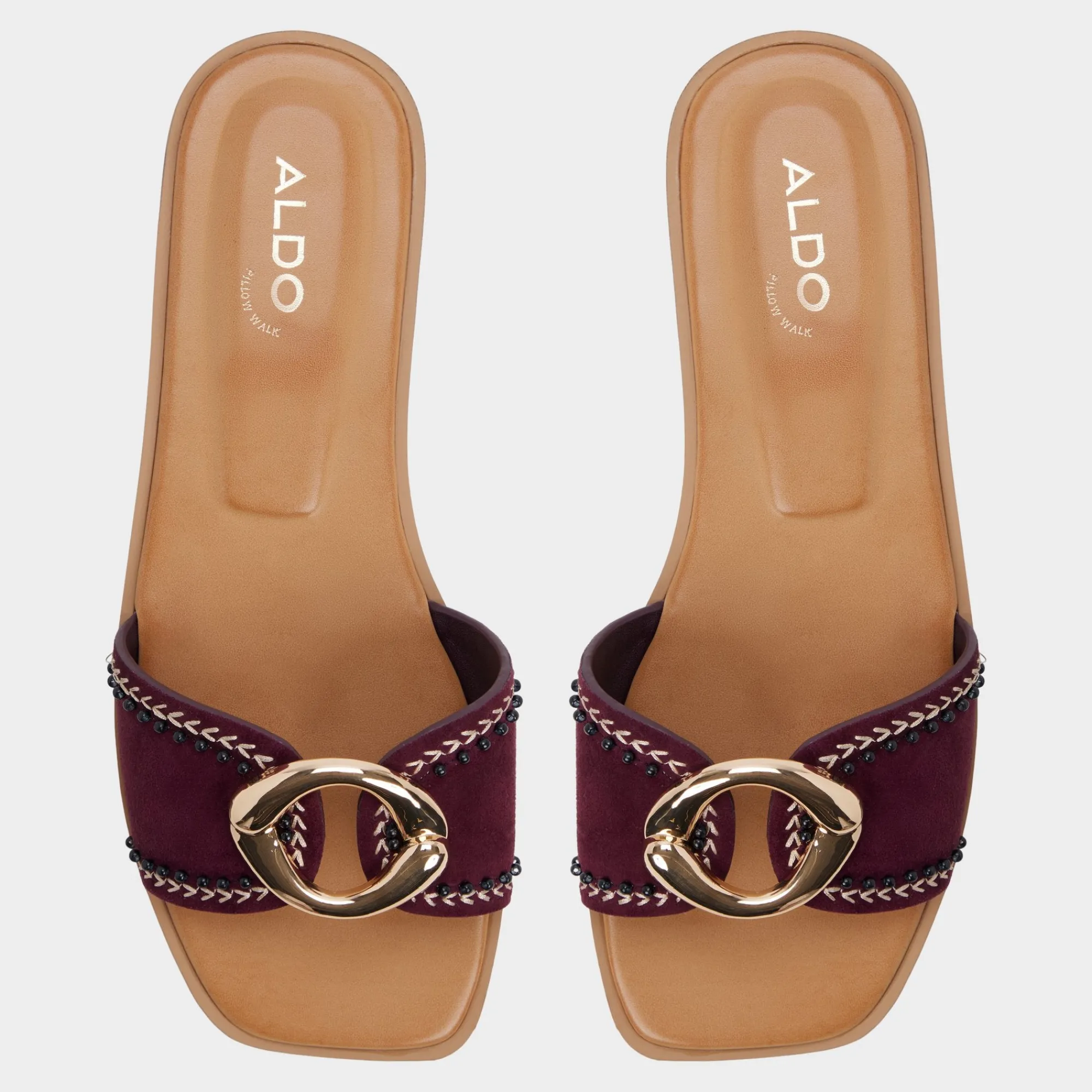 Flat Sandals^ALDO Biggin Bordo
