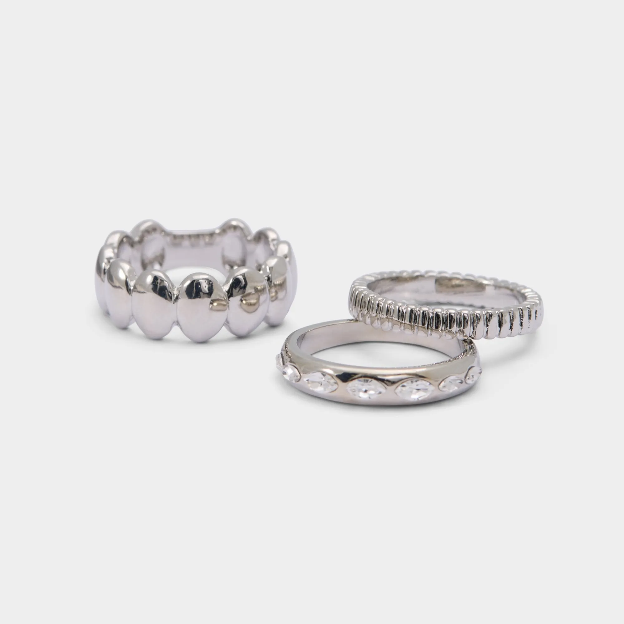 Accessories|Rings^ALDO Bublle Silver/clear multi