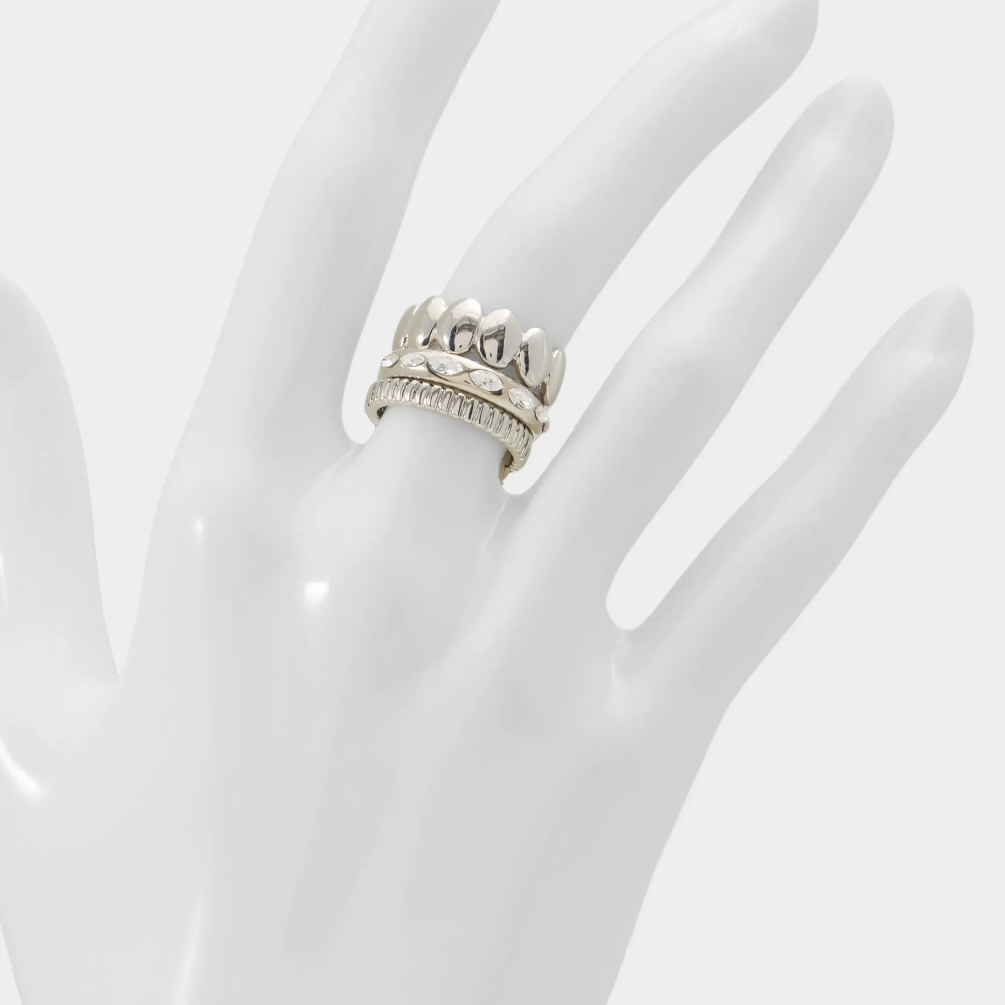 Accessories|Rings^ALDO Bublle Silver/clear multi