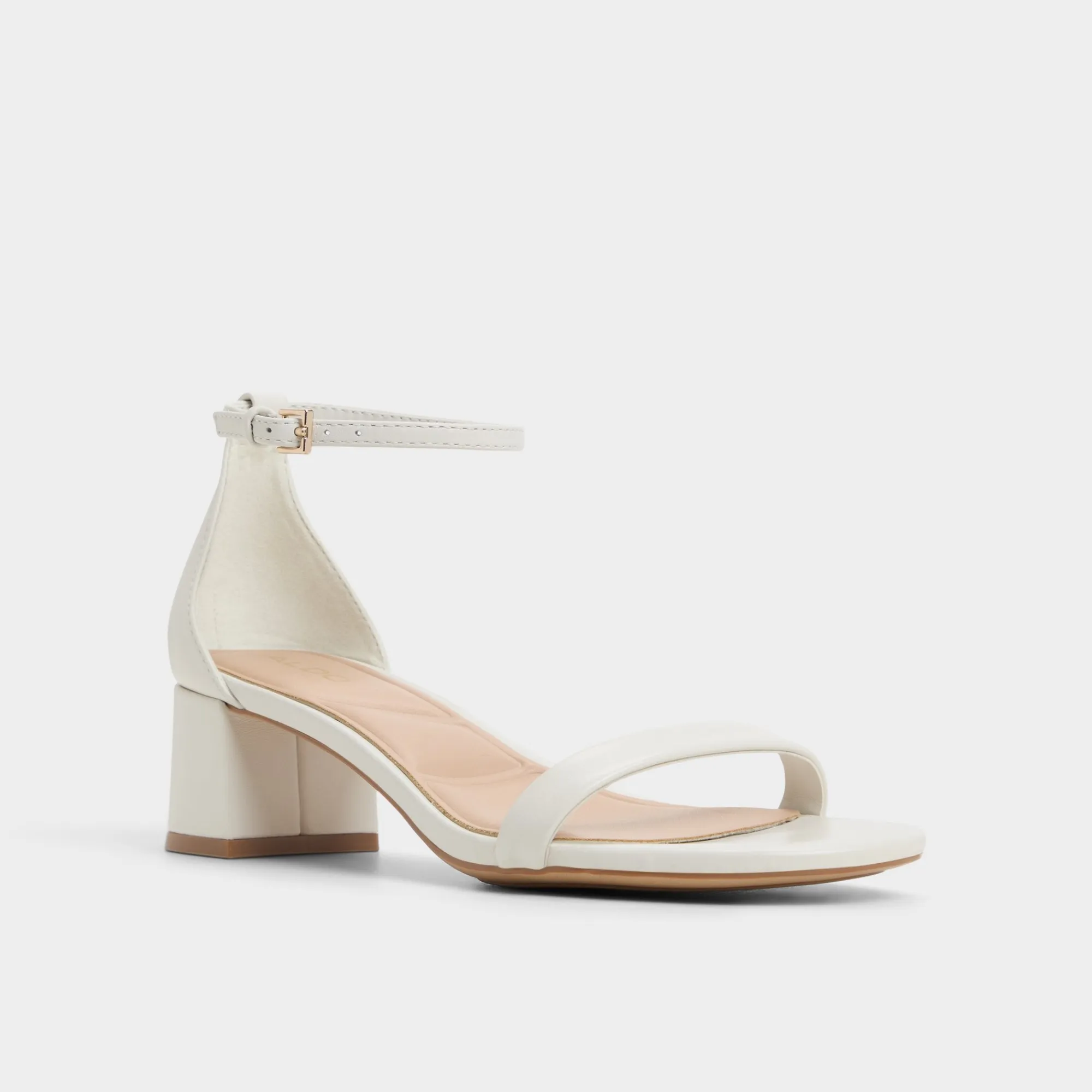 Block Heels^ALDO Calliope White/Bone