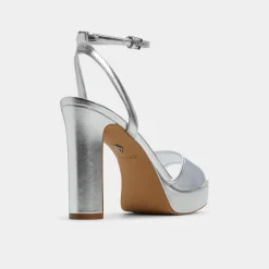 Platform Heels|Block Heels^ALDO Chicglimmer Silver
