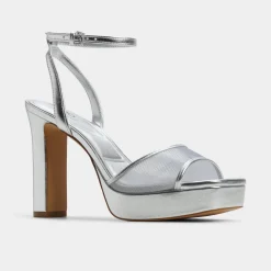 Platform Heels|Block Heels^ALDO Chicglimmer Silver