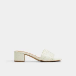 Mules|Block Heels^ALDO Claudina White/bone
