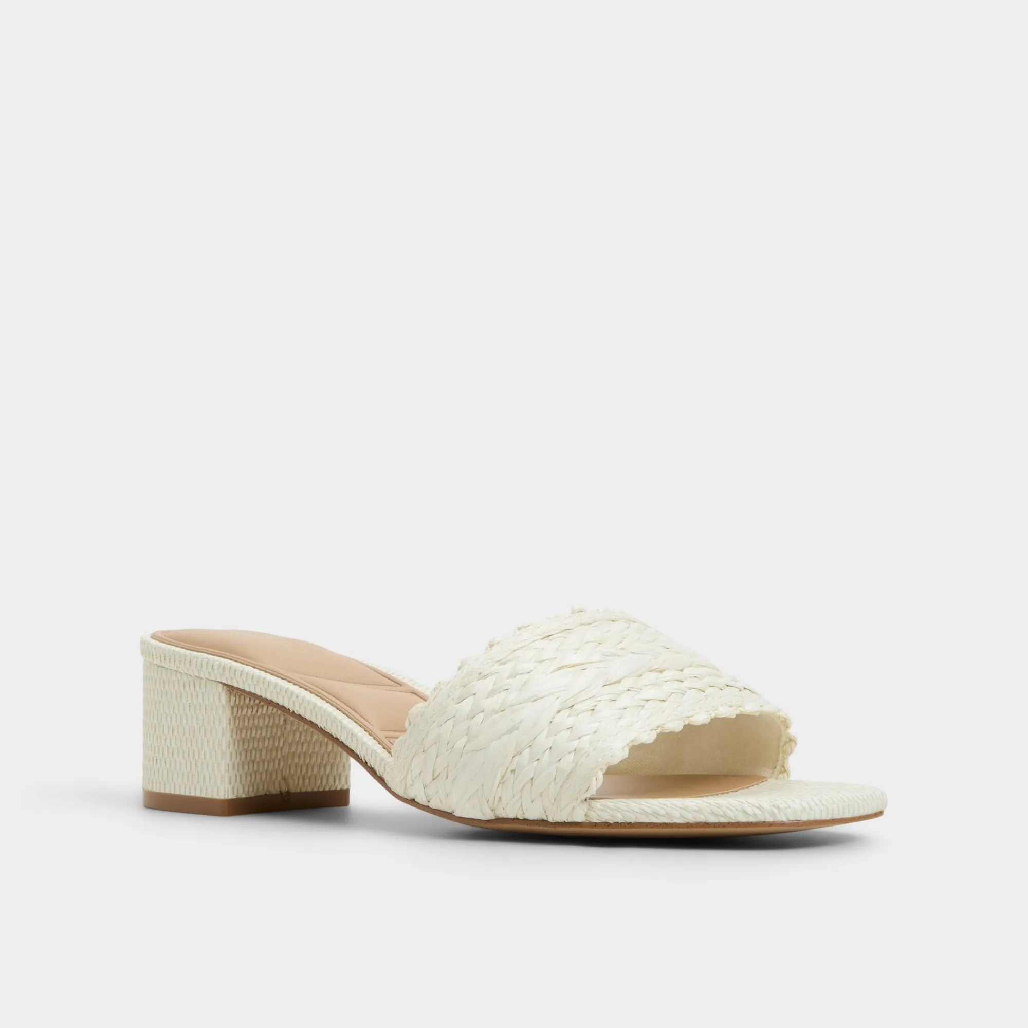 Mules|Block Heels^ALDO Claudina White/bone