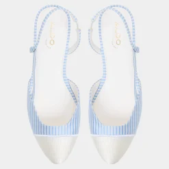 Slingbacks^ALDO Clementinne Blue/White Combo