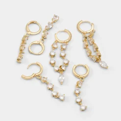 Accessories|Earrings^ALDO Colettee Gold/clear multi