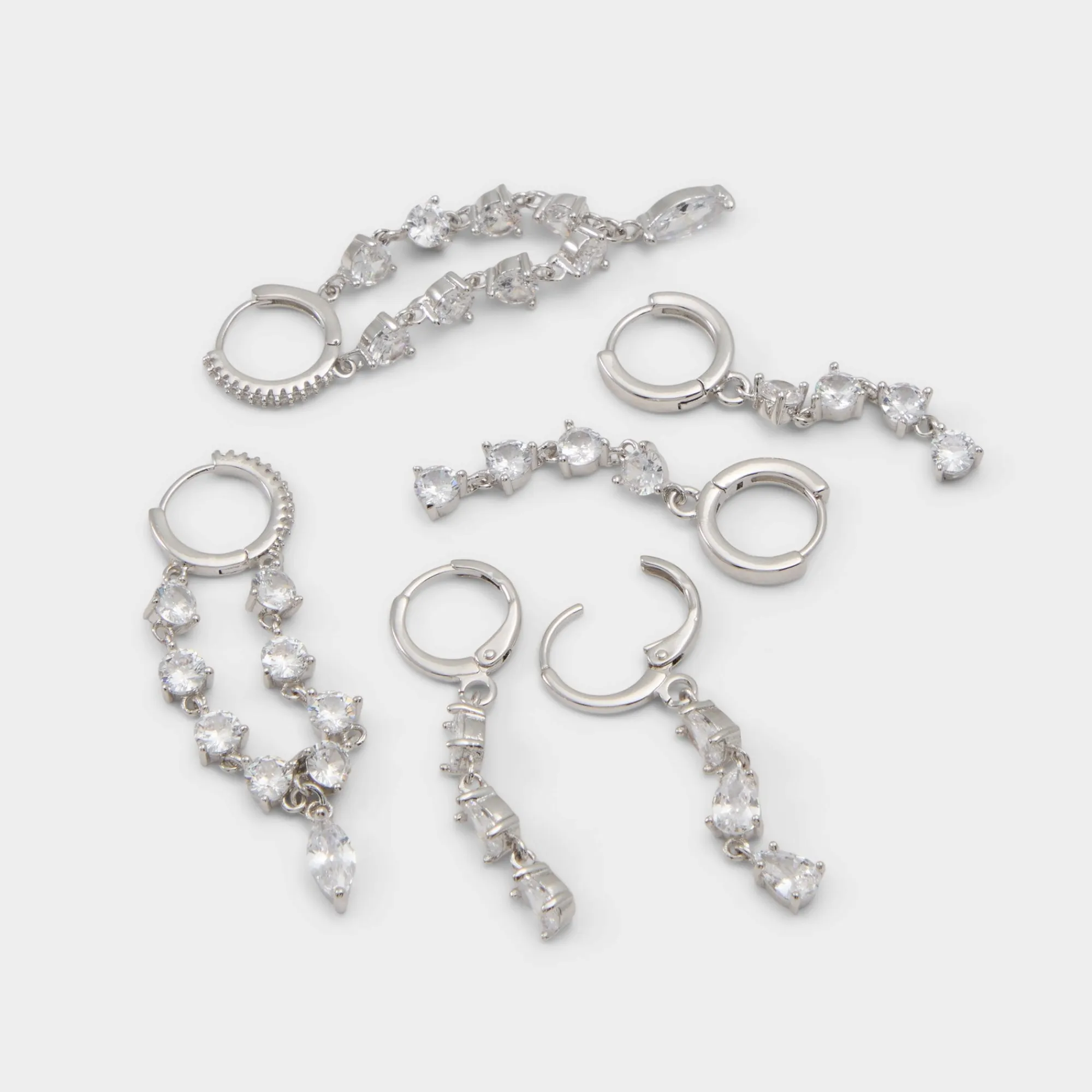 Accessories|Earrings^ALDO Colettee Silver/clear multi