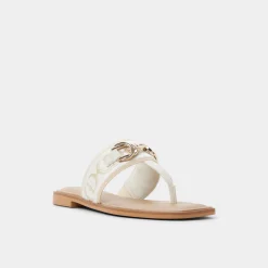 Flat Sandals^ALDO Coralynna White/Bone