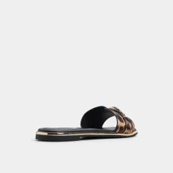 Flat Sandals^ALDO Darlina Brown multi