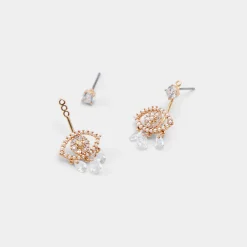Accessories|Earrings^ALDO Eulalie Gold/Clear Multi