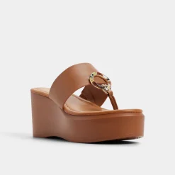 Flat Sandals^ALDO Friegan Medium brown