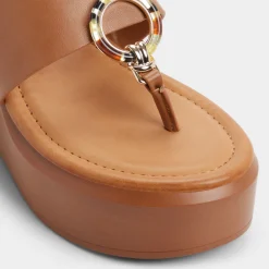 Flat Sandals^ALDO Friegan Medium brown