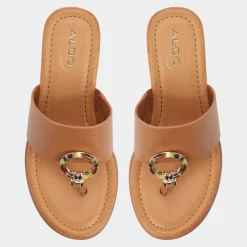 Flat Sandals^ALDO Friegan Medium brown