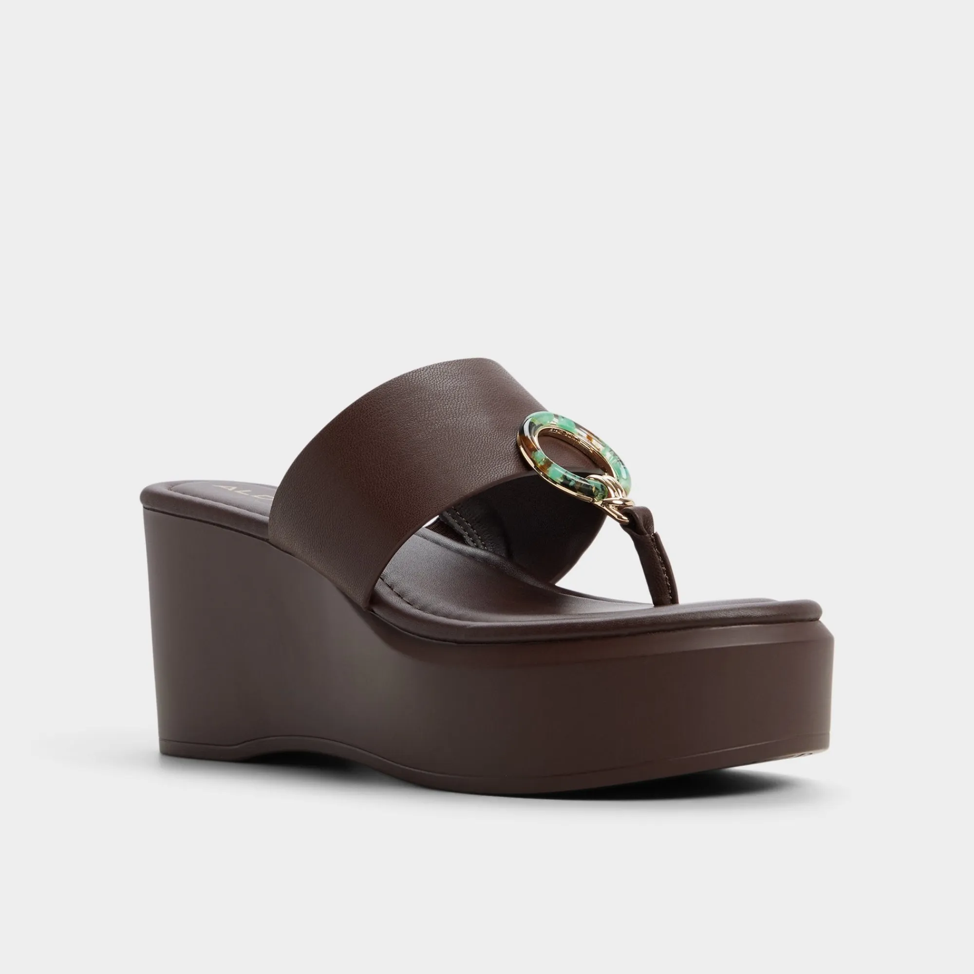 Flat Sandals^ALDO Friegan Dark brown