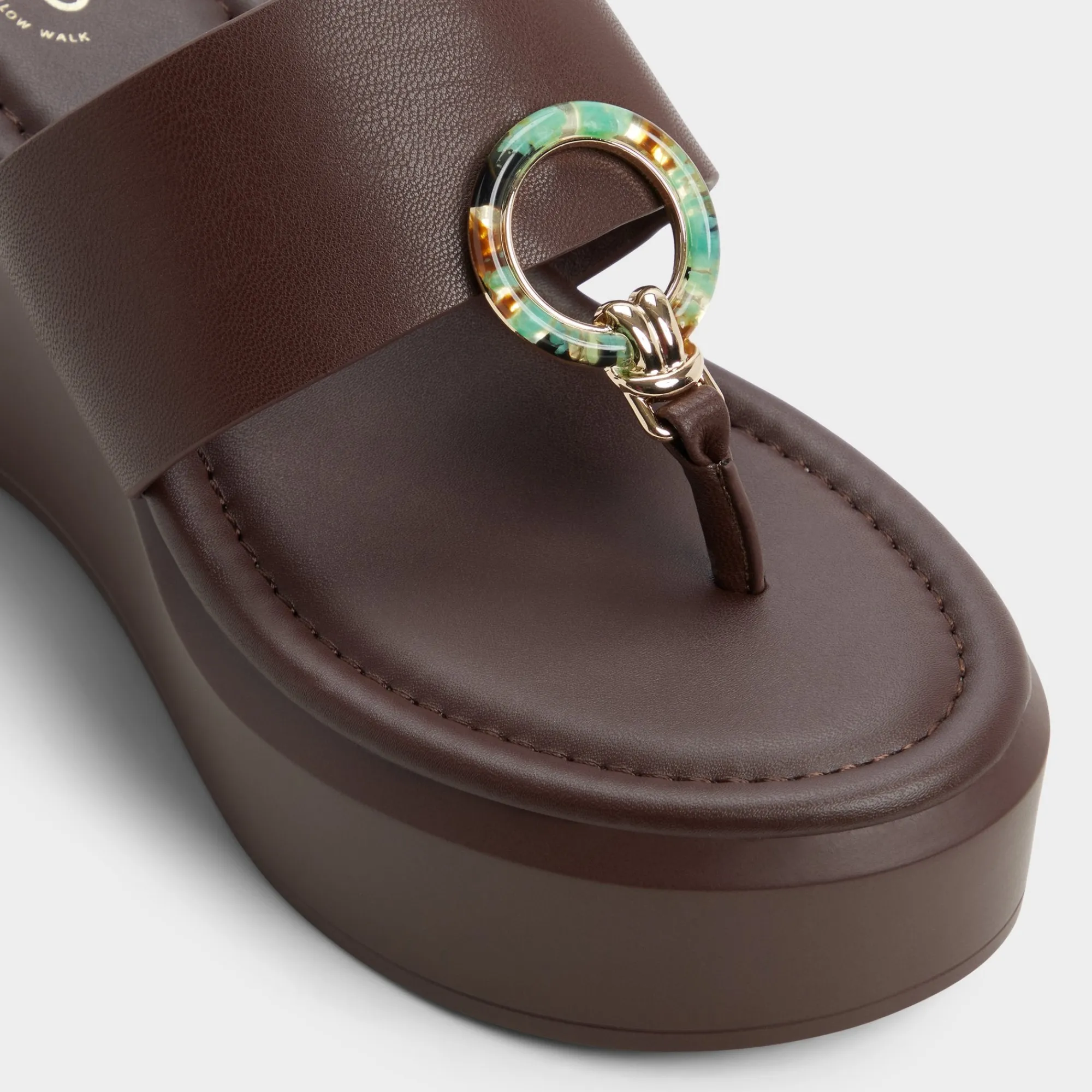 Flat Sandals^ALDO Friegan Dark brown