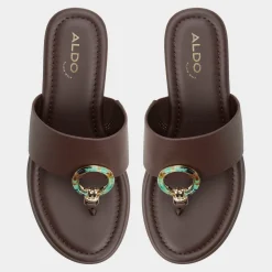 Flat Sandals^ALDO Friegan Dark brown