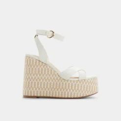 Wedge Sandals^ALDO Gabriana White/bone