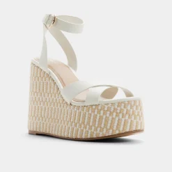 Wedge Sandals^ALDO Gabriana White/bone