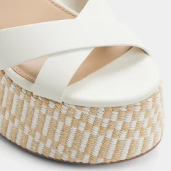 Wedge Sandals^ALDO Gabriana White/bone