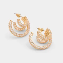 Earrings^ALDO Glitzys Gold/clear multi