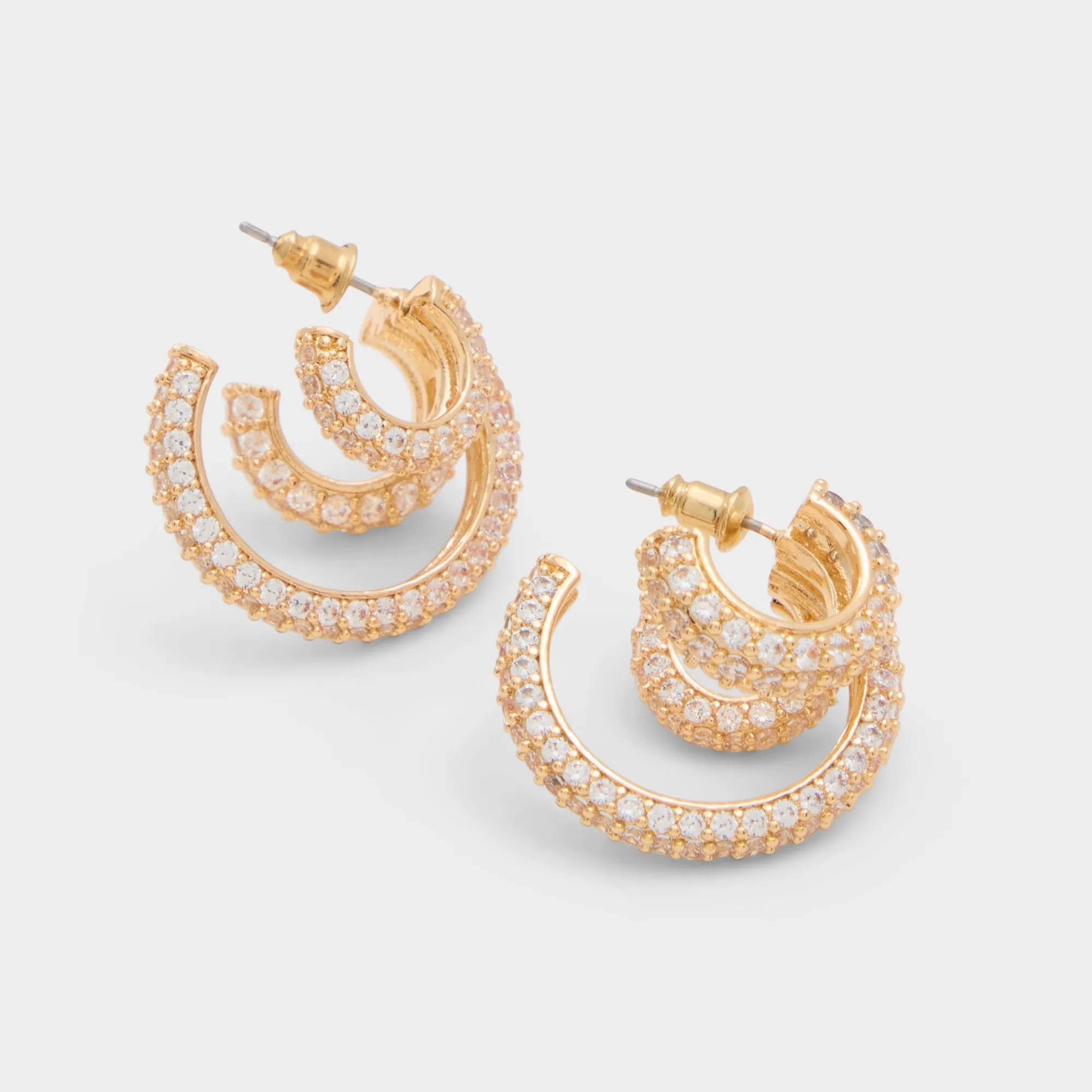 Earrings^ALDO Glitzys Gold/clear multi