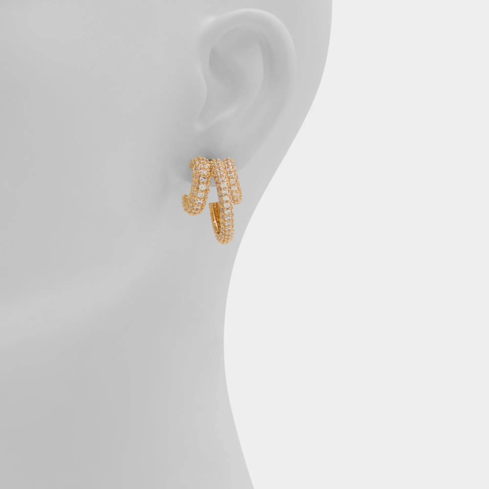 Earrings^ALDO Glitzys Gold/clear multi