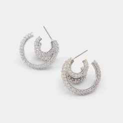 Accessories|Earrings^ALDO Glitzys Silver/clear multi