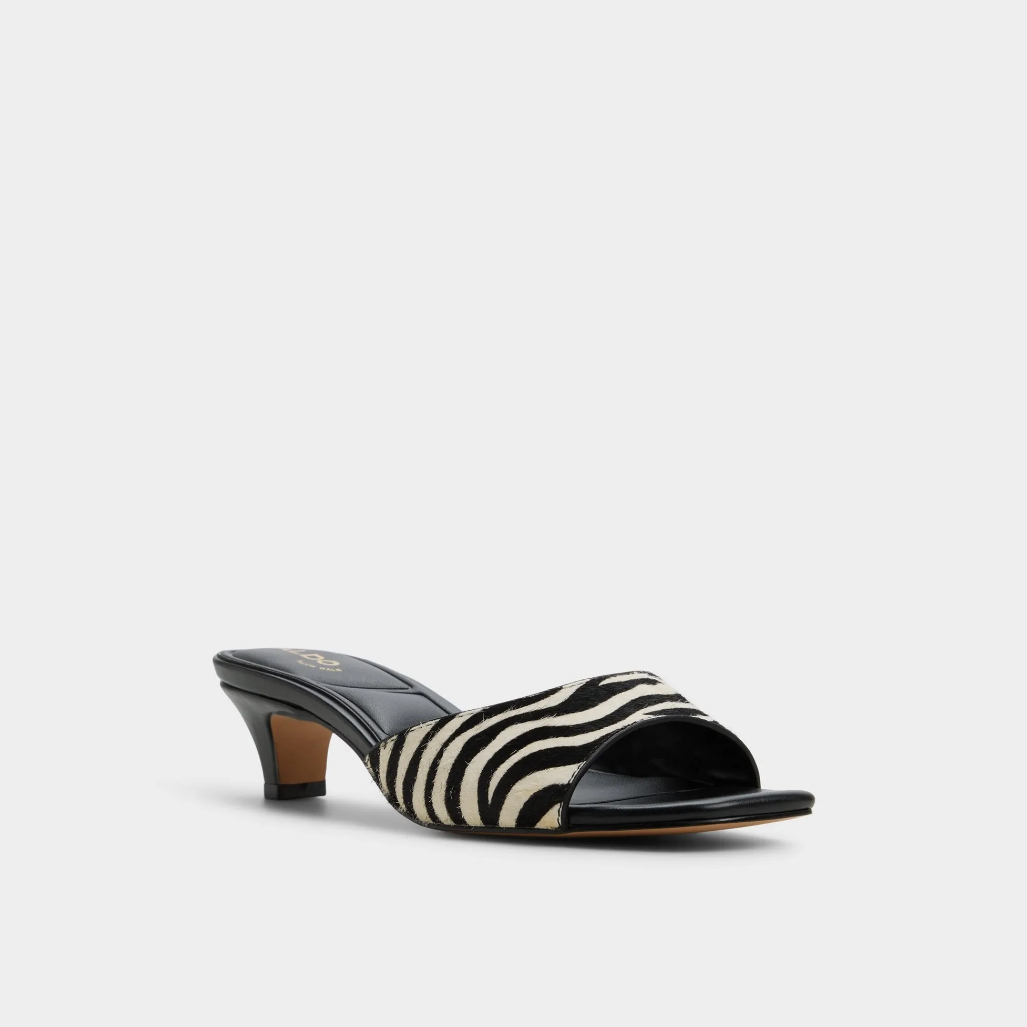 Mules|Kitten Heels^ALDO Haeden White/black