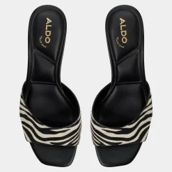Mules|Kitten Heels^ALDO Haeden White/black