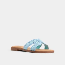 Flat Sandals^ALDO Itsandal Blue Combo