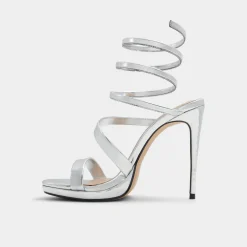 Platform Heels^ALDO Katswirl Silver