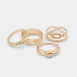 Accessories|Rings^ALDO Knotta Gold/Clear Multi