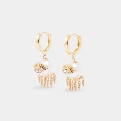 Accessories|Earrings^ALDO Kythe Gold/Clear Multi