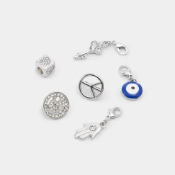 Accessories|Shoe Accessories^ALDO Lacecharms Silver/Clear Multi