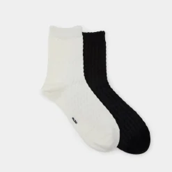 Accessories|Socks & Tights^ALDO Lacy Black/white