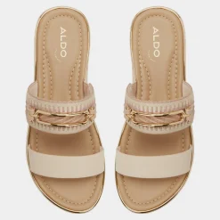 Flat Sandals^ALDO Lagoon Beige combo