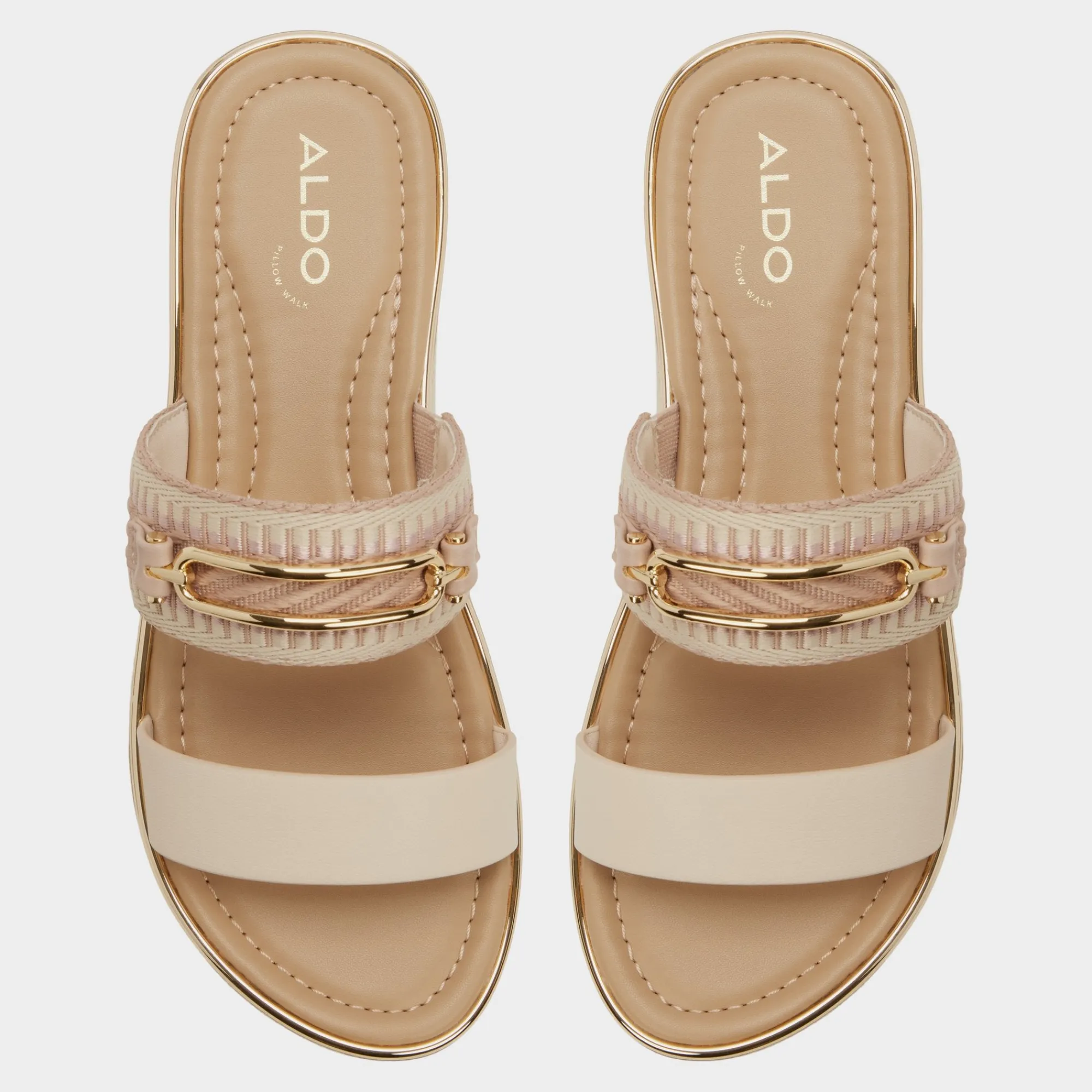 Flat Sandals^ALDO Lagoon Beige combo