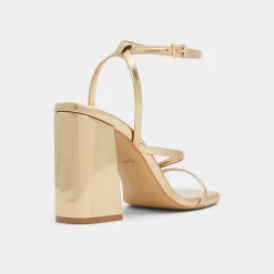 Block Heels^ALDO Laurader Gold