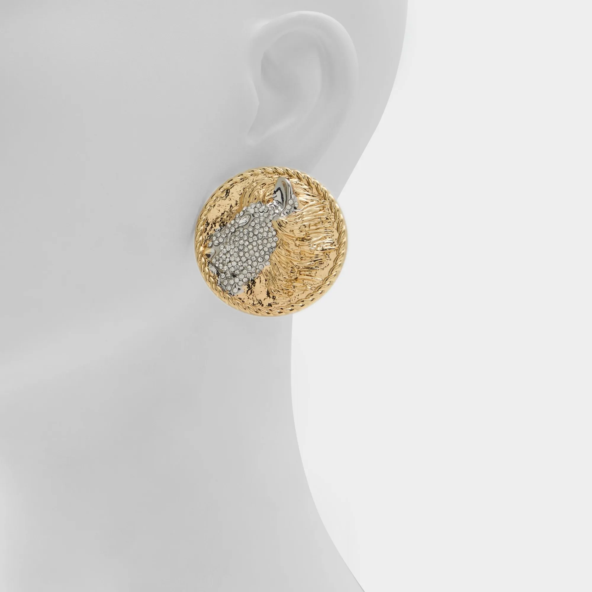 Earrings^ALDO Lionesse Gold/clear multi