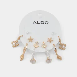 Accessories|Earrings^ALDO Myanchor Gold/Clear Multi