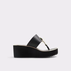 Wedge Sandals|Platform Heels^ALDO Penelopy Black